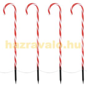   Candy Cane karácsonyi kerti cukorpálca 5 darabos készlet 73x400 cm 56LED meleg fehér,  karácsonyi dekoráció
