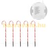 Candy Cane Christmas garden candy cane set of 5 73x400 cm 56LED warm white, Christmas decoration