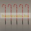 Candy Cane Christmas garden candy cane set of 5 73x400 cm 56LED warm white, Christmas decoration