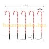 Candy Cane Christmas garden candy cane set of 5 73x400 cm 56LED warm white, Christmas decoration