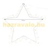 Luminous star Christmas decoration 40 cm, 120 LED warm white Christmas lighting