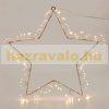 Luminous star Christmas decoration 40 cm, 120 LED warm white Christmas lighting