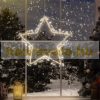 Luminous star Christmas decoration 40 cm, 120 LED warm white Christmas lighting