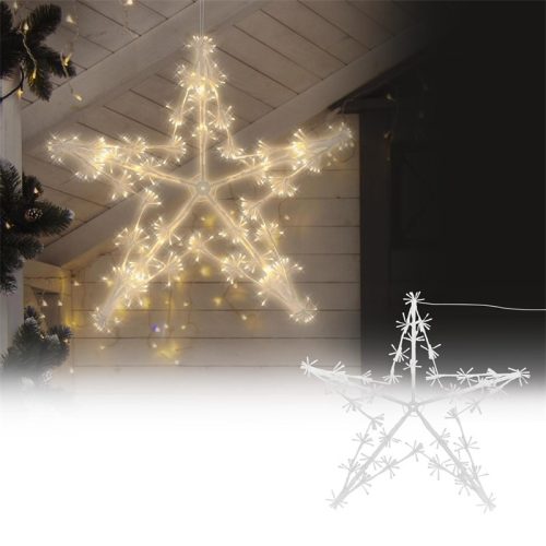 Luminous star Christmas decoration 85 cm, 320 LED warm white Christmas lighting