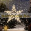 Luminous star Christmas decoration 85 cm, 320 LED warm white Christmas lighting