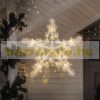 Luminous star Christmas decoration 85 cm, 320 LED warm white Christmas lighting