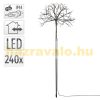 Illuminated wooden decoration 100 cm, warm white, 240 LEDs, suitable for indoor and outdoor use