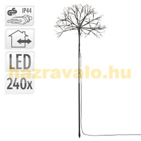   Világító fa dekoráció 100 cm, meleg fehér, 240 LED alkalmas beltéri és kültéri használatra