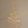 Illuminated Christmas tree decoration with warm white LED 100x150 cm metal and plastic