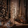 LED Christmas decoration tree 120 cm, 240 LEDs warm white, Christmas tree indoor and outdoor Christmas lighting