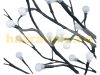 Solar LED Christmas decoration tree 150 cm, 200 LED warm white, Christmas tree indoor and outdoor Christmas lighting