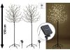 Solar LED Christmas decoration tree 150 cm set of 2 200 LED warm white, Christmas tree indoor and outdoor Christmas lighting