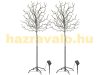 Solar LED Christmas decoration tree 150 cm set of 2 200 LED warm white, Christmas tree indoor and outdoor Christmas lighting