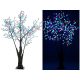 LED Christmas decoration tree 180 cm, 336 LEDs warm white, with 336 colored light-up flowers indoor and outdoor lighting