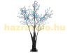 LED Christmas decoration tree 180 cm, 336 LEDs warm white, with 336 colored light-up flowers indoor and outdoor lighting