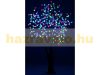 LED Christmas decoration tree 180 cm, 336 LEDs warm white, with 336 colored light-up flowers indoor and outdoor lighting