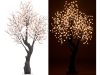 LED decorative tree, cherry blossom decorative tree 200 cm, 576 LEDs warm white, with 576 luminous flowers indoor and outdoor lighting