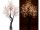 LED decorative tree, cherry blossom decorative tree 200 cm, 576 LEDs warm white, with 576 luminous flowers indoor and outdoor lighting