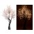 LED díszfa, cseresznyevirág dekorációs fa 200 cm, 576 LED meleg fehér, 576 db világító virággal
