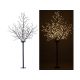 LED Christmas decoration tree 250 cm, 600 LED warm white, with 600 luminous flowers indoor and outdoor lighting