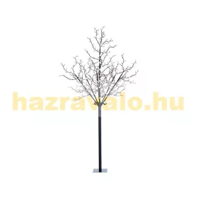 LED karácsonyi dekorációs fa 250 cm, 600 LED meleg fehér, 600 db világító virággal bel- és kültéri
