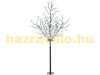 LED Christmas decoration tree 250 cm, 600 LED warm white, with 600 luminous flowers indoor and outdoor lighting