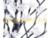 LED Christmas decoration tree 250 cm, 600 LED warm white, with 600 luminous flowers indoor and outdoor lighting