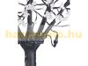 LED Christmas decoration tree 250 cm, 600 LED warm white, with 600 luminous flowers indoor and outdoor lighting