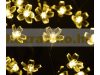 LED Christmas decoration tree 45 cm, 64 LEDs warm white, with 64 luminous flowers indoor and outdoor Christmas lighting