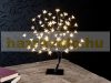 LED Christmas decoration tree 45 cm, 64 LEDs warm white, with 64 luminous flowers indoor and outdoor Christmas lighting