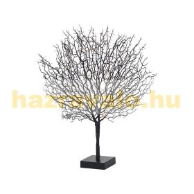   LED karácsonyi dekorációs fekete fa 50 cm, 25 LED meleg fehér,  karácsonyfa beltéri karácsonyi világítás