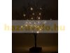 LED Christmas decorative black tree 50 cm, 25 LED warm white, Christmas tree indoor Christmas lighting