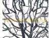 LED Christmas decorative black tree 50 cm, 25 LED warm white, Christmas tree indoor Christmas lighting