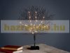 LED Christmas decorative black tree 50 cm, 25 LED warm white, Christmas tree indoor Christmas lighting