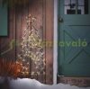 Illuminated Christmas tree decoration warm white with 90 LEDs 87 cm metal