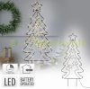 Illuminated Christmas tree decoration warm white with 90 LEDs 87 cm metal
