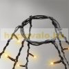 Christmas tree light net, 208 cm warm white 192 LED Christmas lighting, festive light string