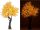 LED decorative tree, maple decorative tree 200 cm, 576 LEDs warm white, 576 illuminated leaves indoor and outdoor lighting