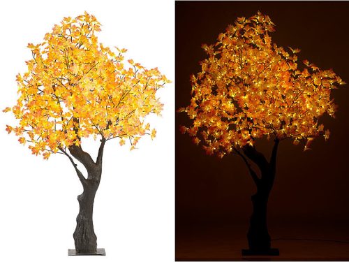 LED decorative tree, maple decorative tree 200 cm, 576 LEDs warm white, 576 illuminated leaves indoor and outdoor lighting