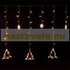 LED light curtain 220 cm warm white 138 LED Christmas lights with timer, festive light string