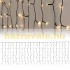 Light curtain Christmas lighting 200 cm black 200 warm white LED Christmas string lights