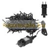 Light curtain Christmas lighting 300 cm black 400 warm white LED Christmas string lights
