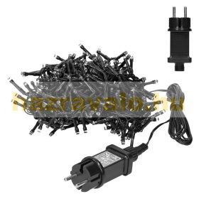   Fényfüggöny karácsonyi világítás 300 cm fekete 400 db meleg fehér LED karácsonyi fényfüzér