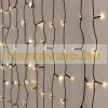 Light curtain Christmas lighting 300 cm black 400 warm white LED Christmas string lights