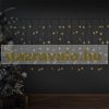 Light curtain Christmas lighting 300 cm black 400 warm white LED Christmas string lights