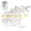 LED light curtain snowflake 100 cm warm white 40 LED Christmas lighting with timer, festive light string