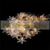 LED light curtain snowflake 100 cm warm white 40 LED Christmas lighting with timer, festive light string