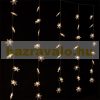 LED light curtain snowflake 100 cm warm white 40 LED Christmas lighting with timer, festive light string