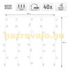 LED light curtain snowflake 100 cm warm white 40 LED Christmas lighting with timer, festive light string