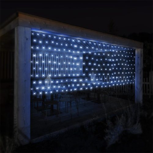 LED light curtain 200x100 cm cold white 160 LED lighting, festive light string